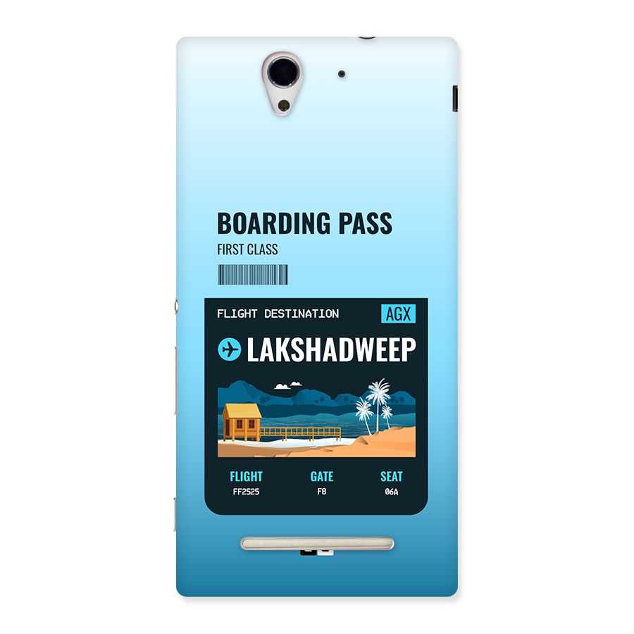 Lakshadweep Boarding Pass Back Case for Xperia C3