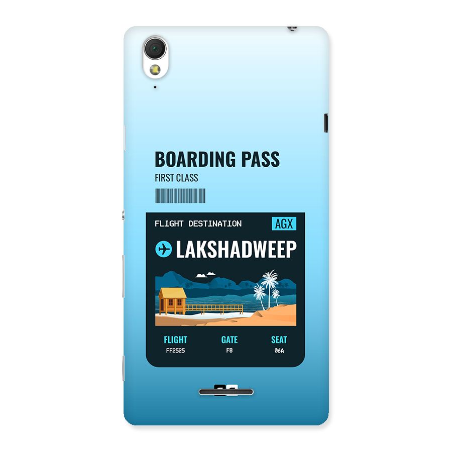 Lakshadweep Boarding Pass Back Case for Xperia T3