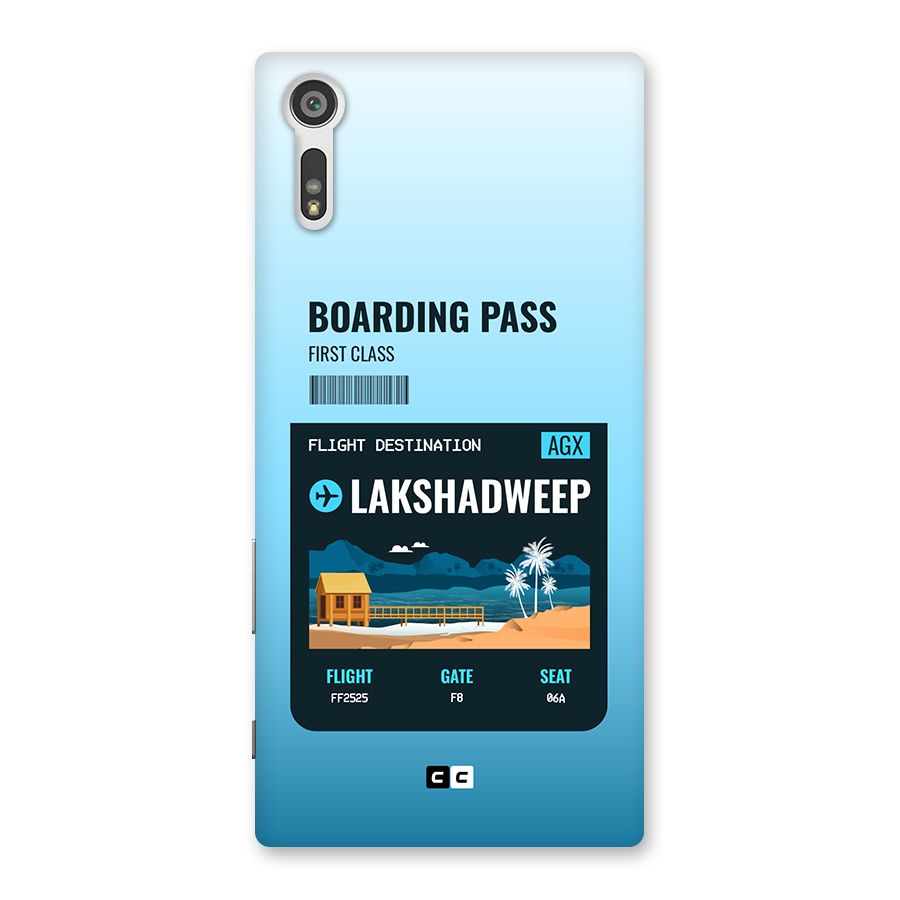 Lakshadweep Boarding Pass Back Case for Xperia XZ