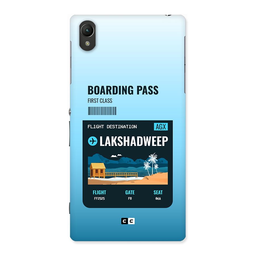 Lakshadweep Boarding Pass Back Case for Xperia Z1