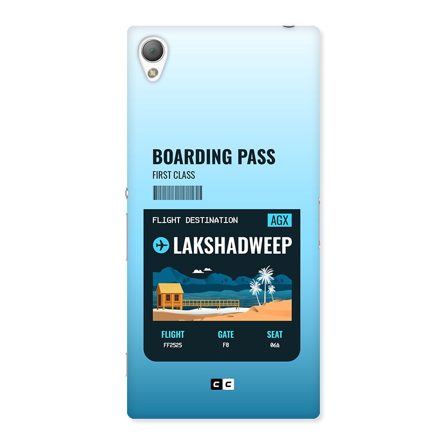 Lakshadweep Boarding Pass Back Case for Xperia Z3