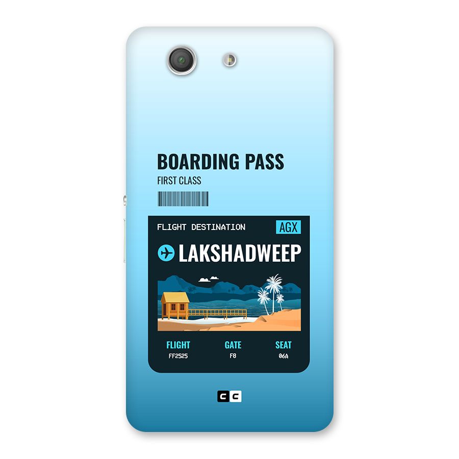 Lakshadweep Boarding Pass Back Case for Xperia Z3 Compact