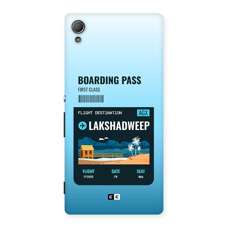 Lakshadweep Boarding Pass Back Case for Xperia Z3 Plus