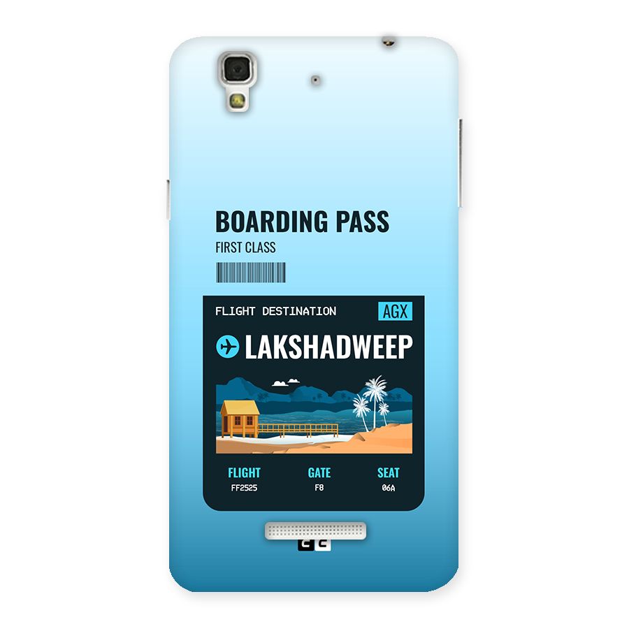Lakshadweep Boarding Pass Back Case for YU Yureka Plus