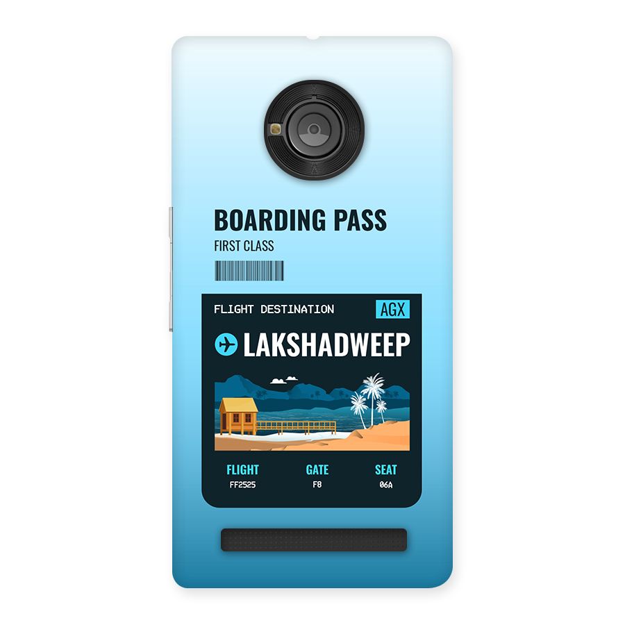 Lakshadweep Boarding Pass Back Case for Yunique