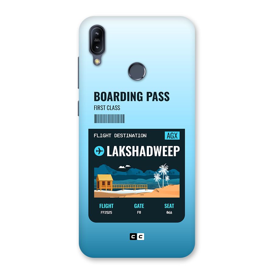 Lakshadweep Boarding Pass Back Case for Zenfone Max M2