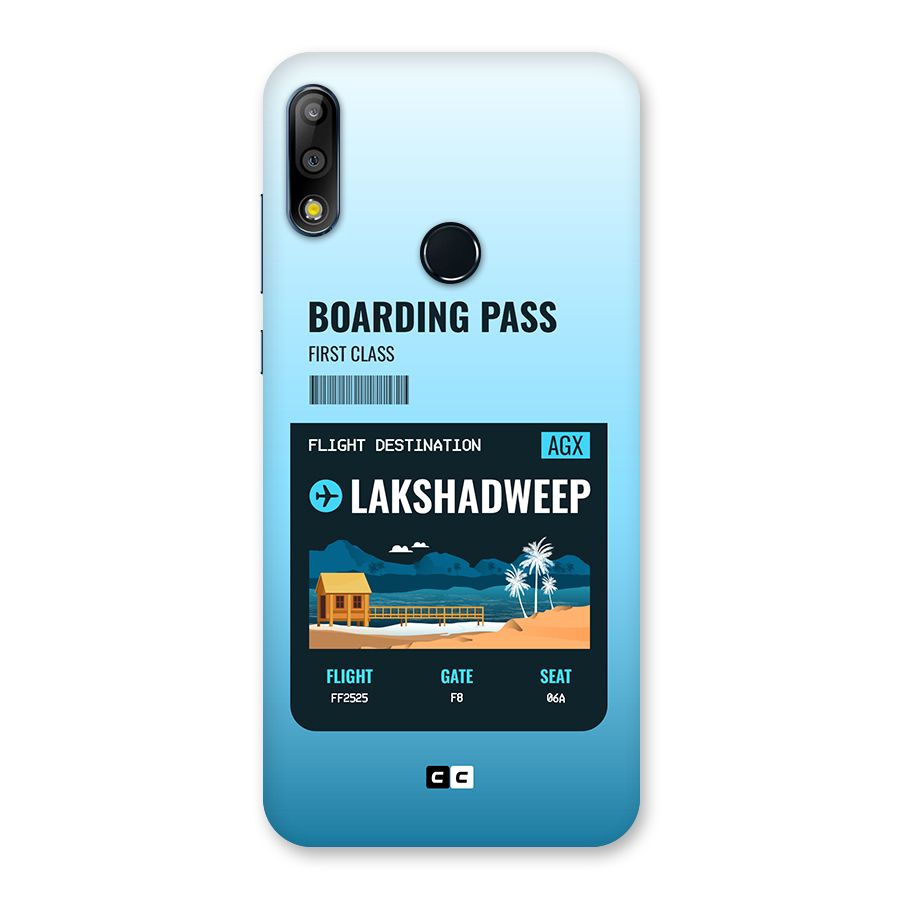Lakshadweep Boarding Pass Back Case for Zenfone Max Pro M2