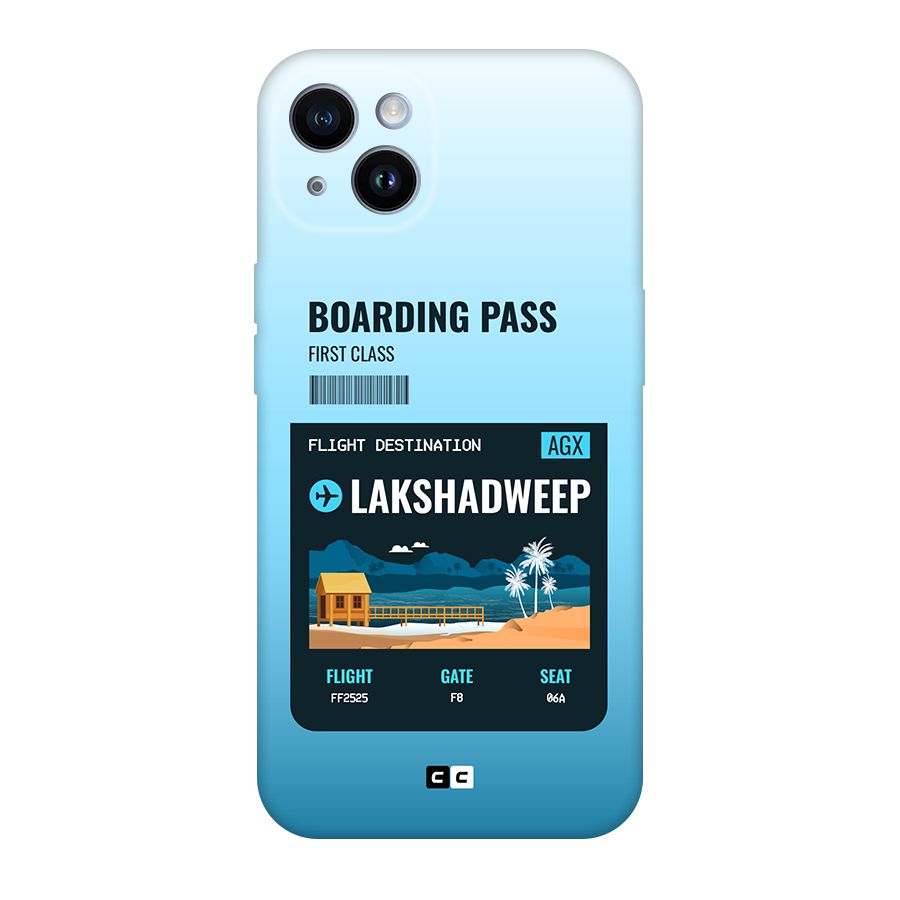 Lakshadweep Boarding Pass Back Case for iPhone 14