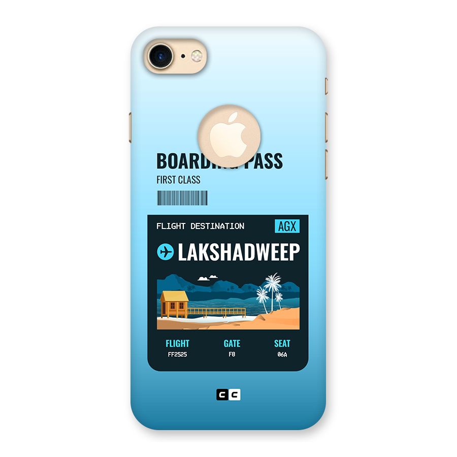 Lakshadweep Boarding Pass Back Case for iPhone 7 Logo Cut