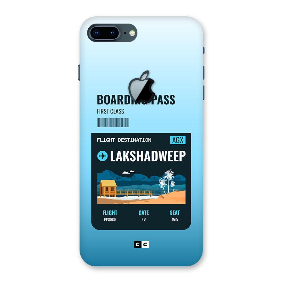 Lakshadweep Boarding Pass Back Case for iPhone 7 Plus Apple Cut