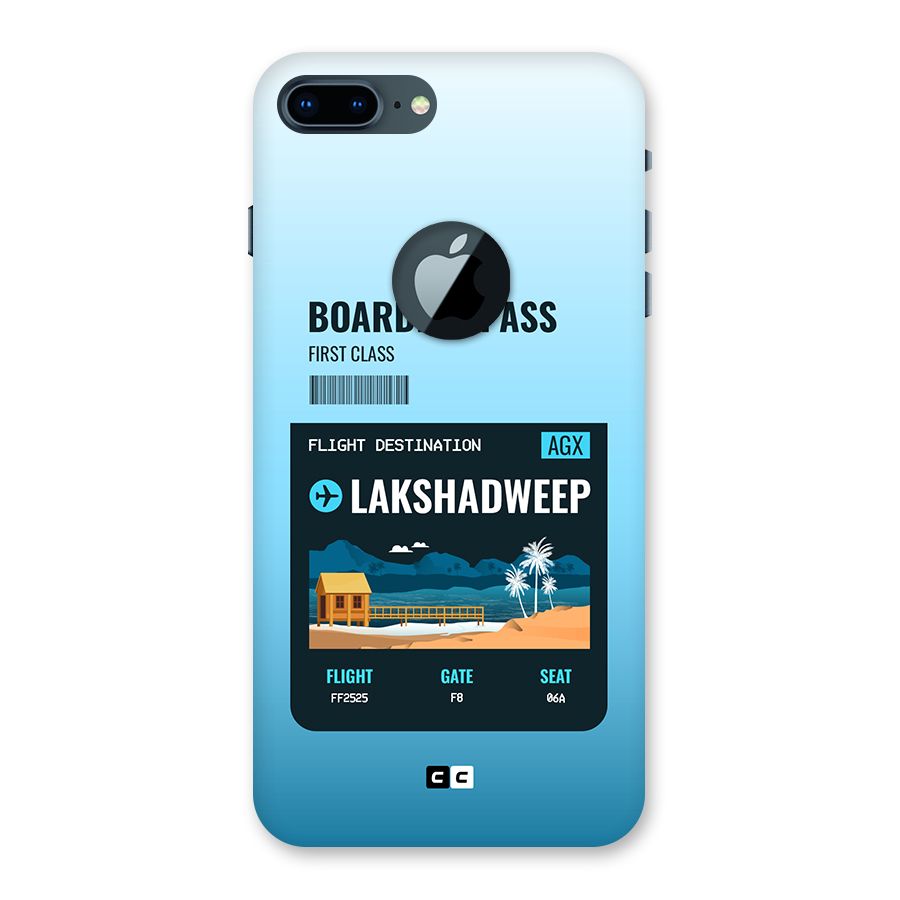 Lakshadweep Boarding Pass Back Case for iPhone 7 Plus Logo Cut