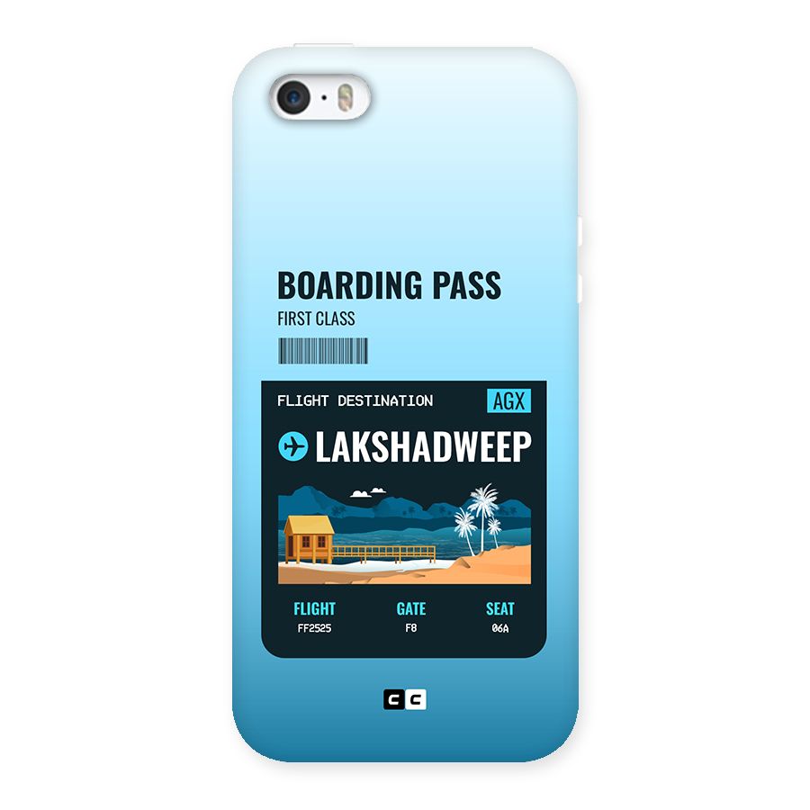 Lakshadweep Boarding Pass Back Case for iPhone SE 2016
