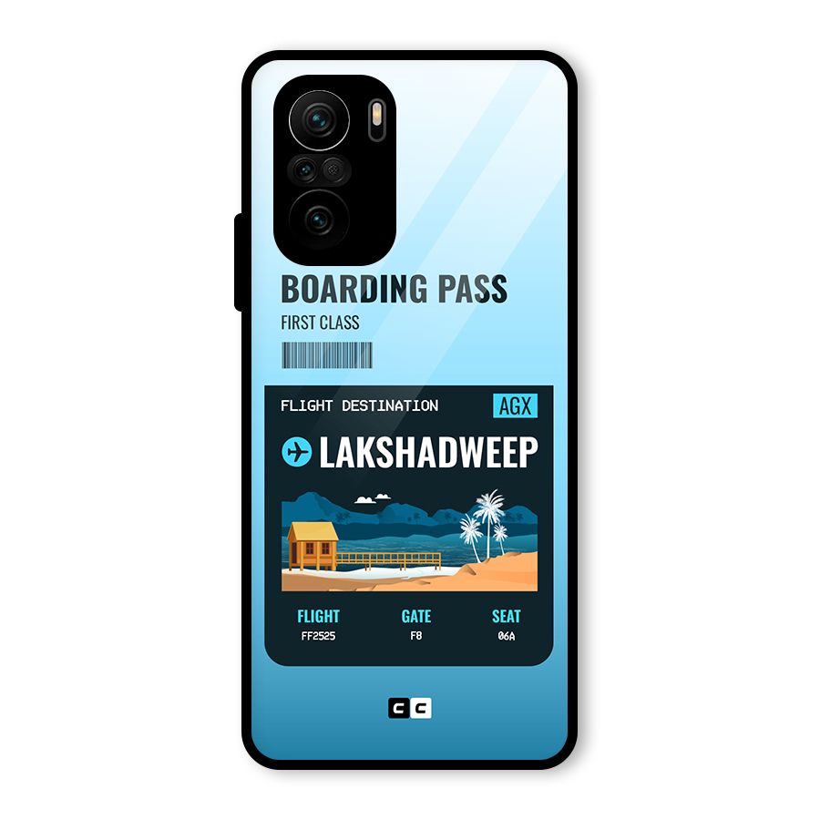 Lakshadweep Boarding Pass Glass Back Case for Mi 11X Pro