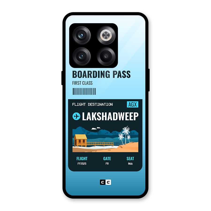 Lakshadweep Boarding Pass Glass Back Case for OnePlus 10T