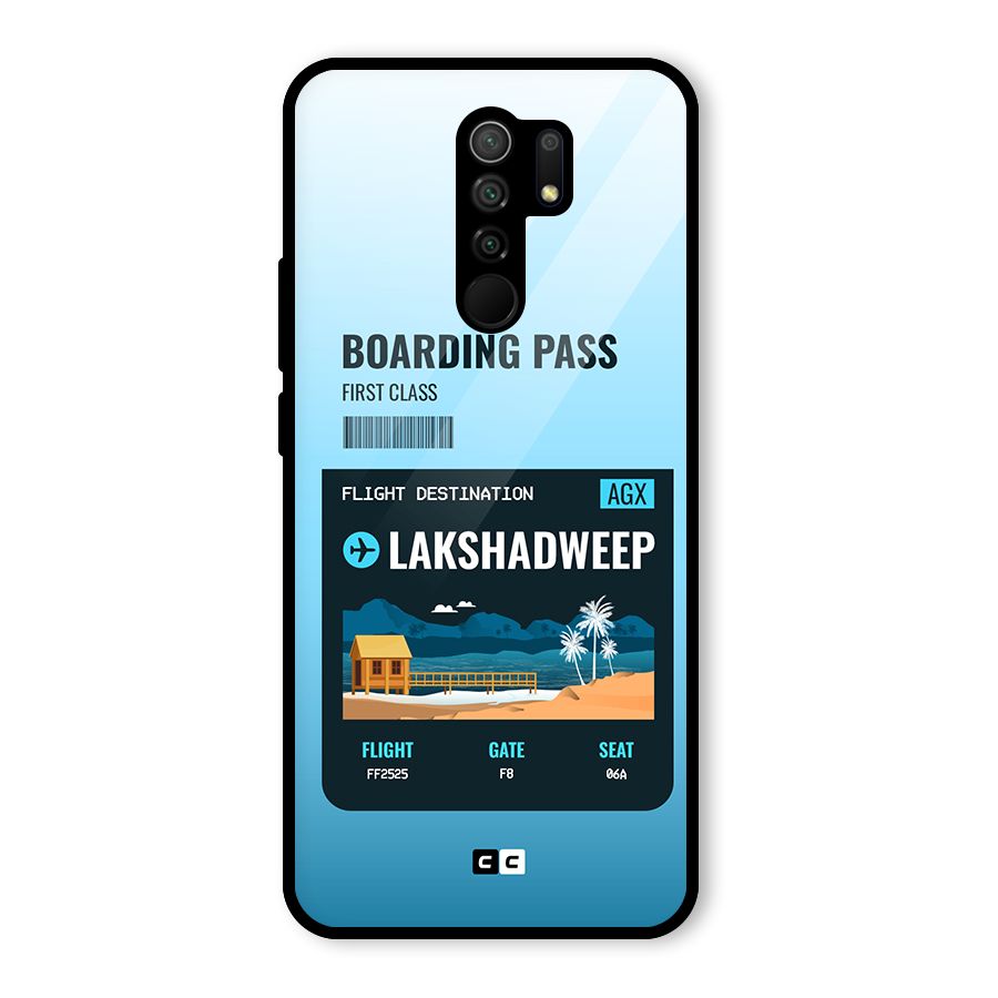 Lakshadweep Boarding Pass Glass Back Case for Poco M2