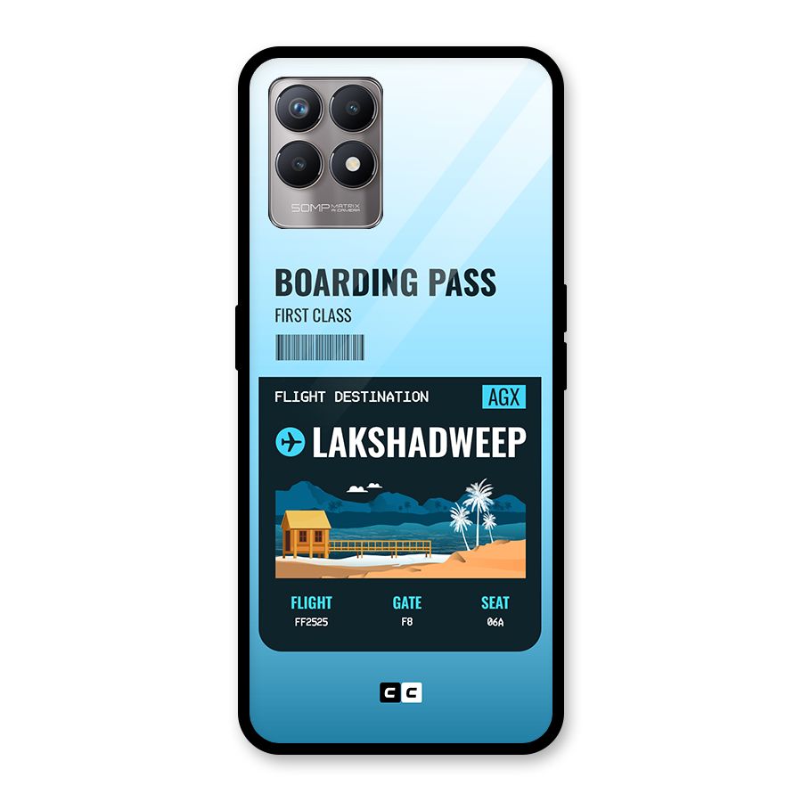 Lakshadweep Boarding Pass Glass Back Case for Realme Narzo 50