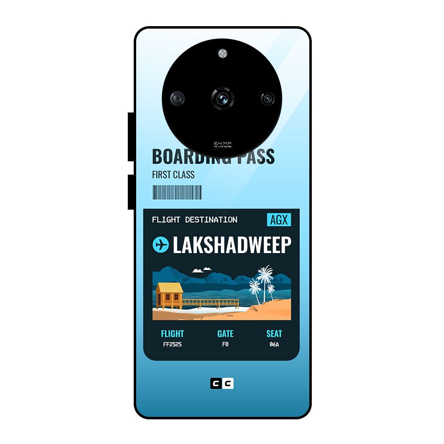 Lakshadweep Boarding Pass Glass Back Case for Realme Narzo 60 5G