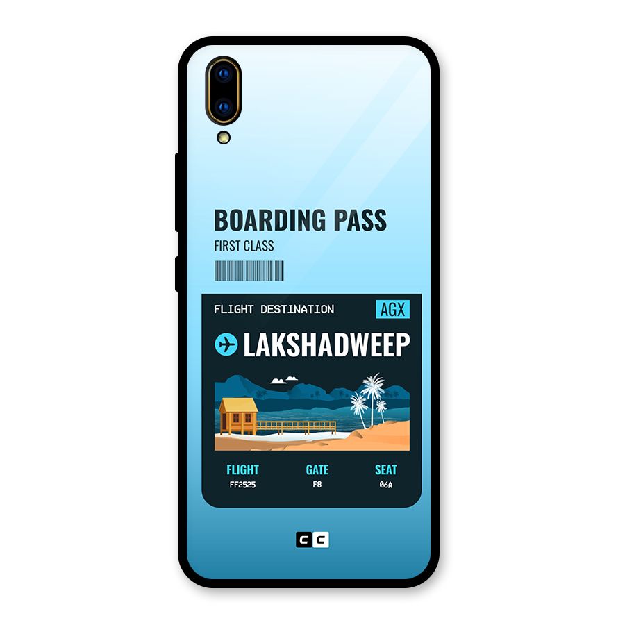 Lakshadweep Boarding Pass Glass Back Case for Vivo V11 Pro
