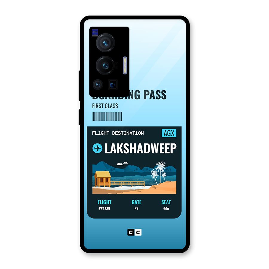 Lakshadweep Boarding Pass Glass Back Case for Vivo X70 Pro