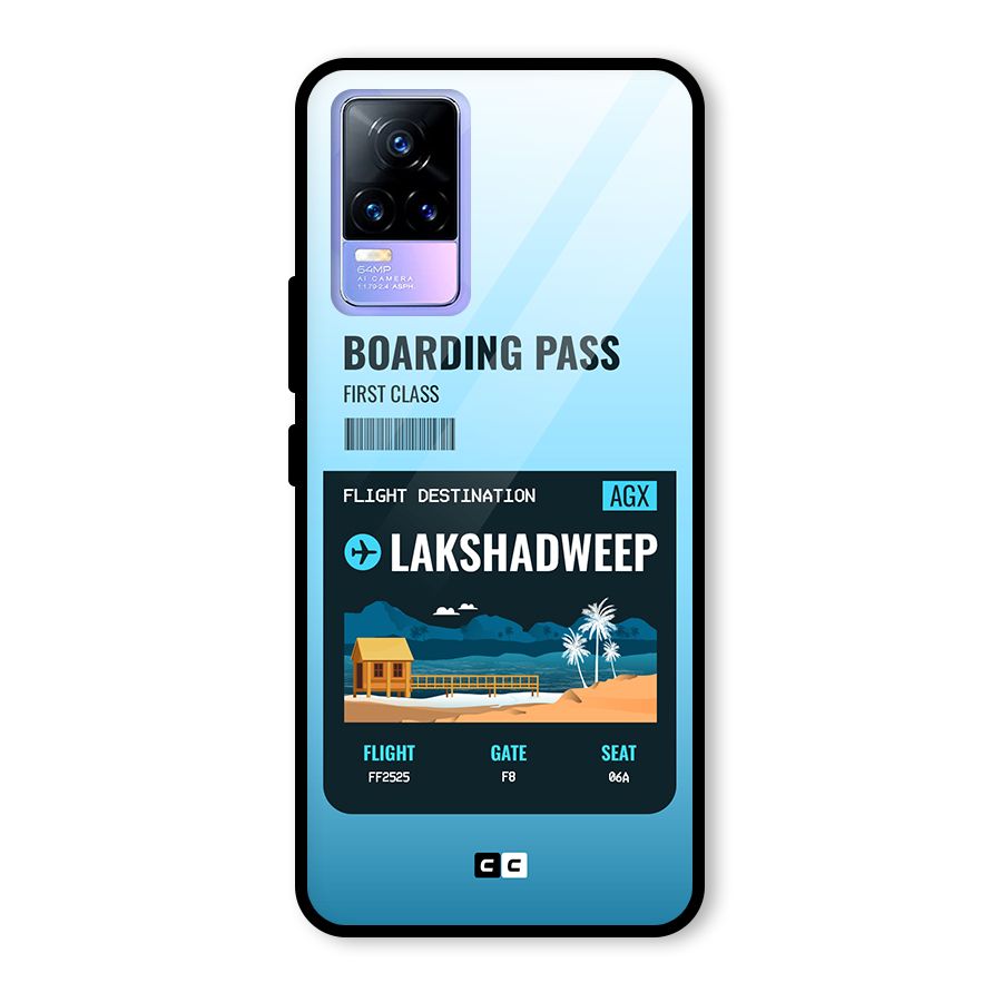 Lakshadweep Boarding Pass Glass Back Case for Vivo Y73