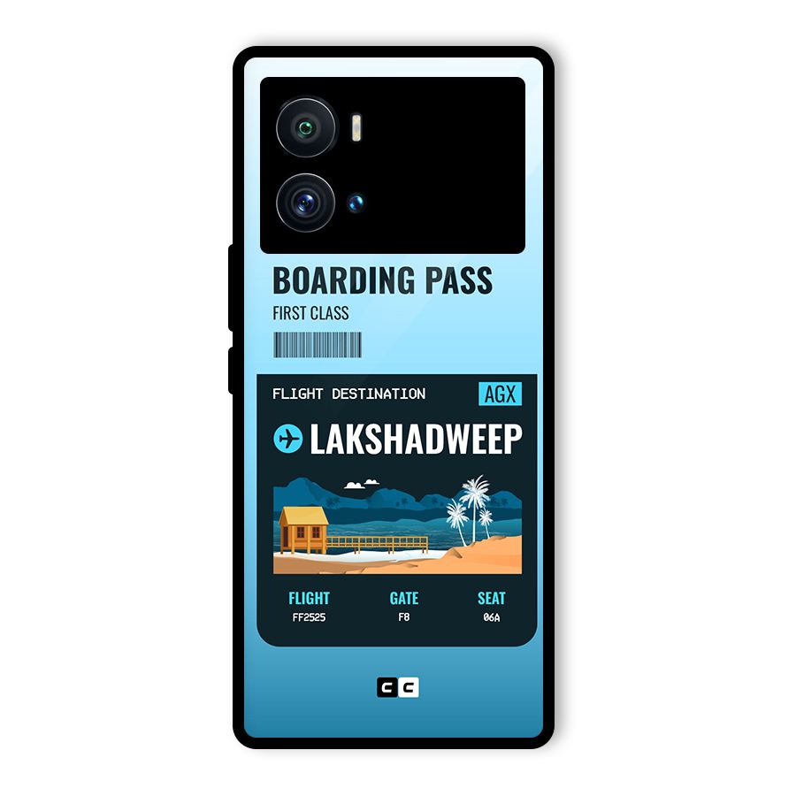 Lakshadweep Boarding Pass Glass Back Case for Vivo iQOO 9 Pro