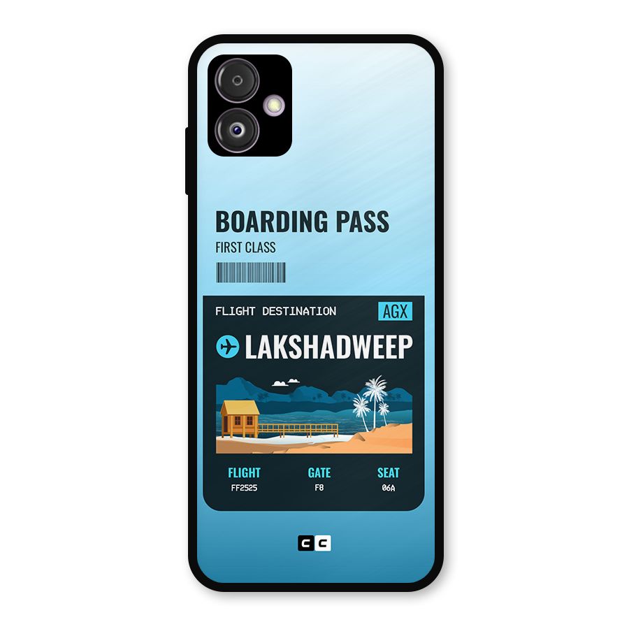 Lakshadweep Boarding Pass Metal Back Case for Galaxy F14