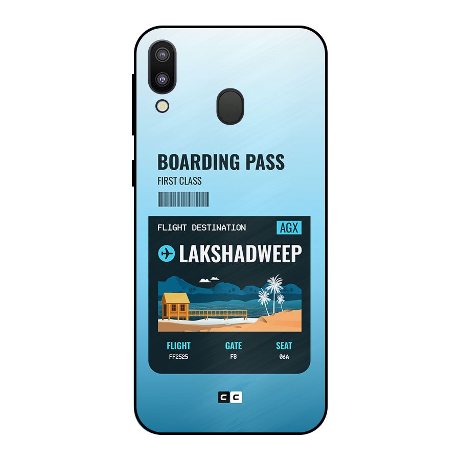 Lakshadweep Boarding Pass Metal Back Case for Galaxy M20