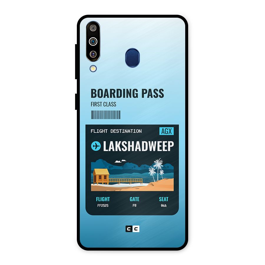 Lakshadweep Boarding Pass Metal Back Case for Galaxy M30