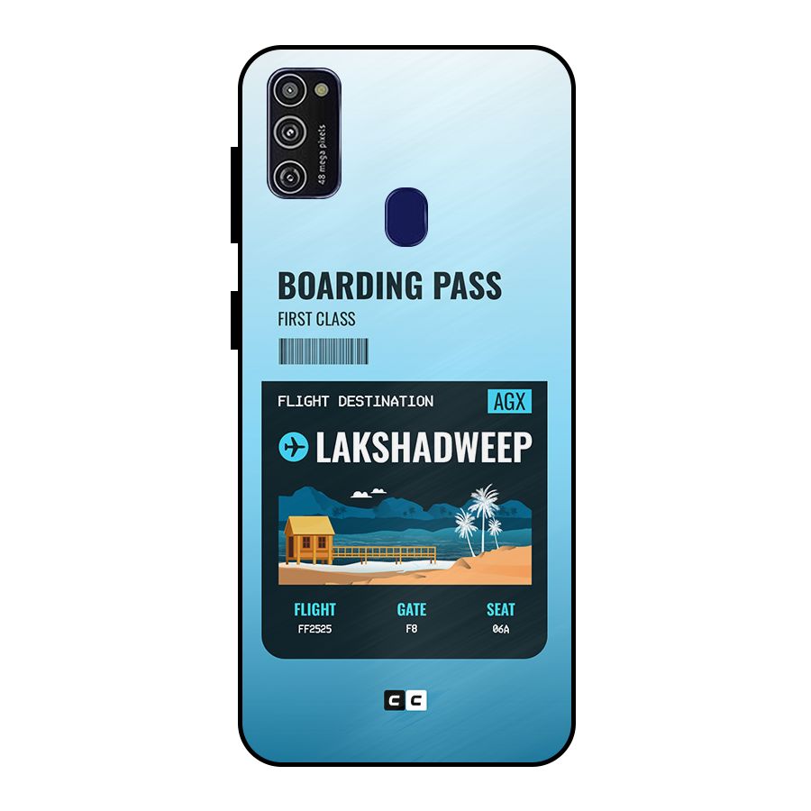Lakshadweep Boarding Pass Metal Back Case for Galaxy M30s