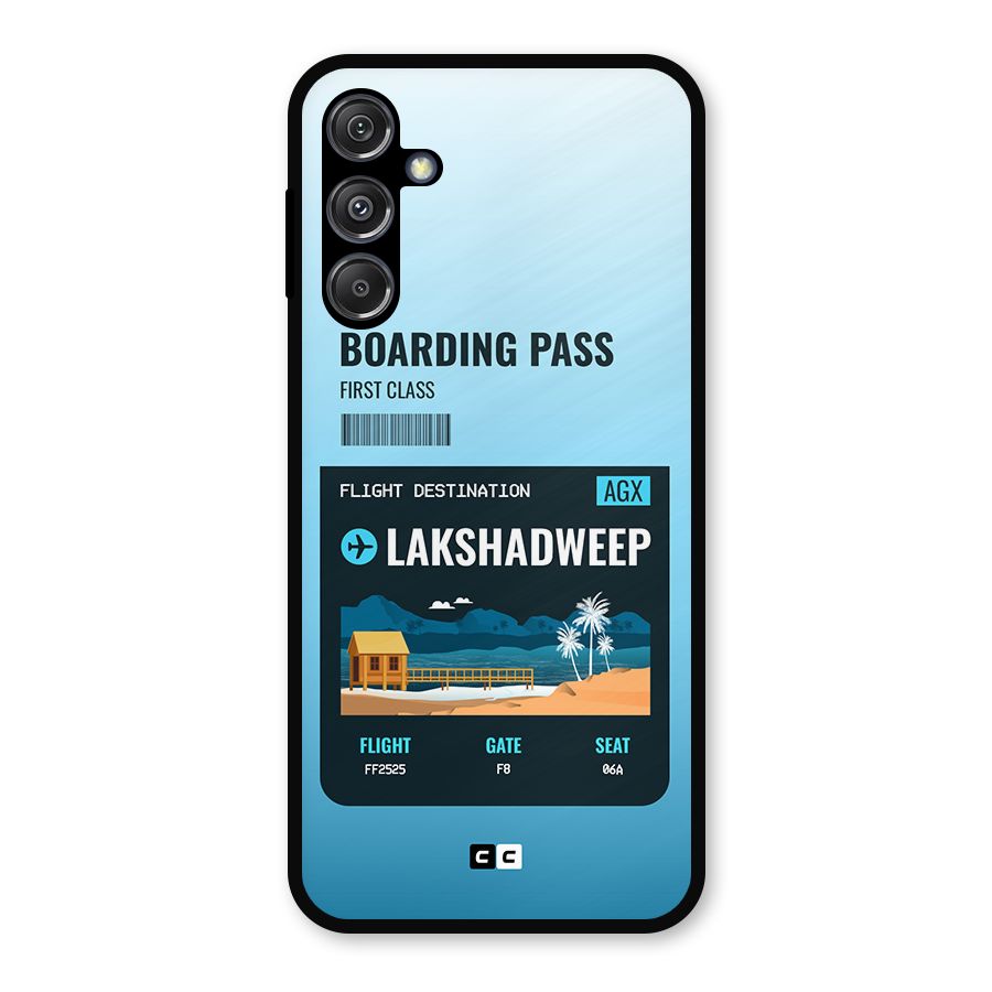 Lakshadweep Boarding Pass Metal Back Case for Galaxy M34 5G