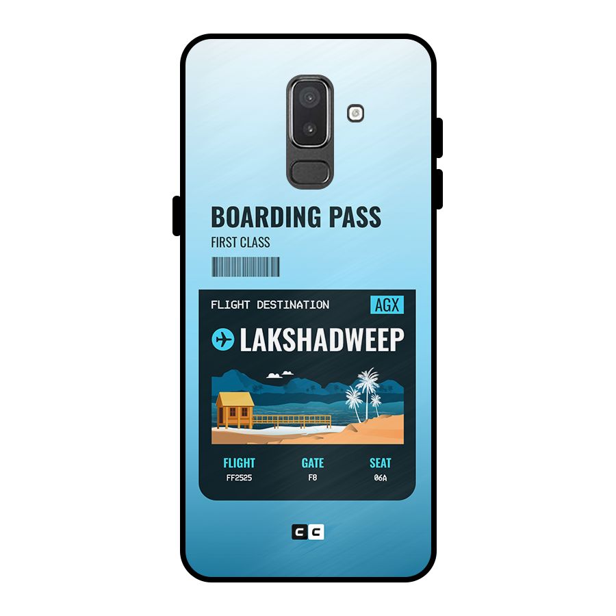 Lakshadweep Boarding Pass Metal Back Case for Galaxy On8 (2018)