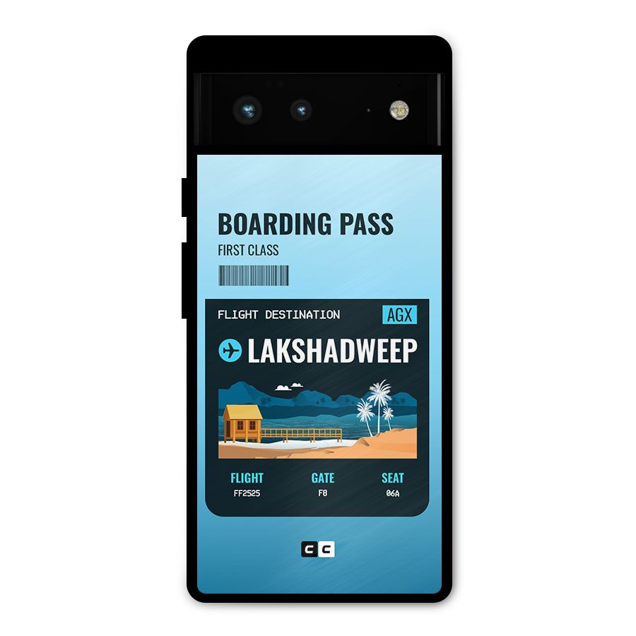 Lakshadweep Boarding Pass Metal Back Case for Google Pixel 6