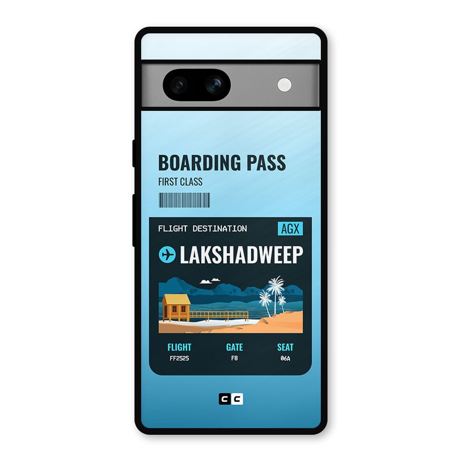 Lakshadweep Boarding Pass Metal Back Case for Google Pixel 7a
