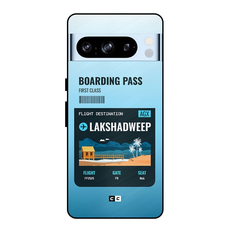 Lakshadweep Boarding Pass Metal Back Case for Google Pixel 8 Pro