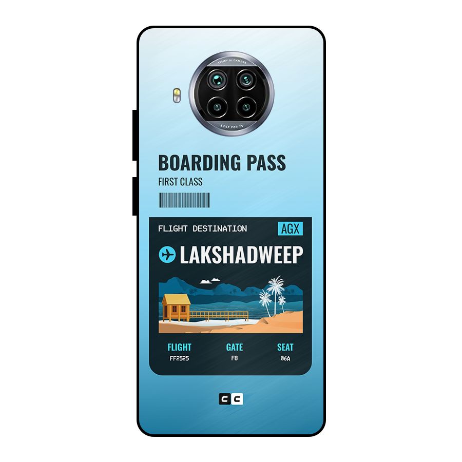 Lakshadweep Boarding Pass Metal Back Case for Mi 10i