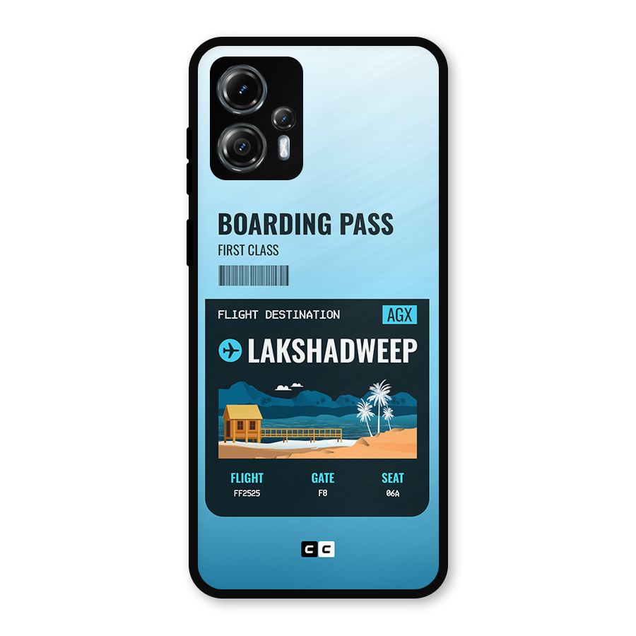 Lakshadweep Boarding Pass Metal Back Case for Moto G13