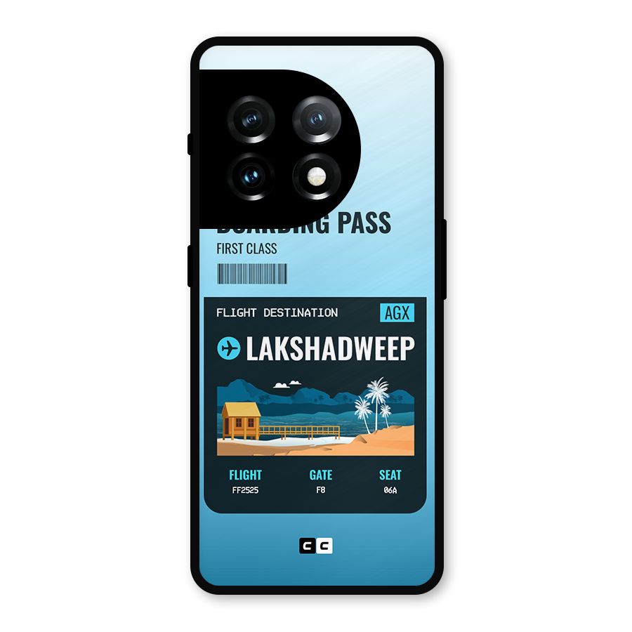 Lakshadweep Boarding Pass Metal Back Case for OnePlus 11