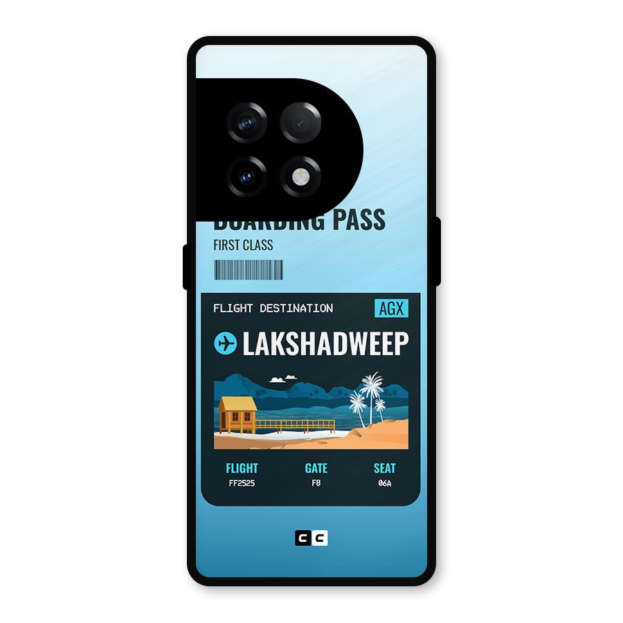 Lakshadweep Boarding Pass Metal Back Case for OnePlus 11R