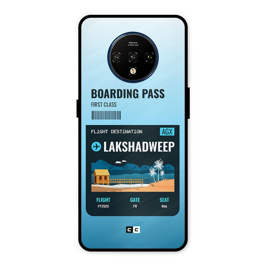 Lakshadweep Boarding Pass Metal Back Case for OnePlus 7T