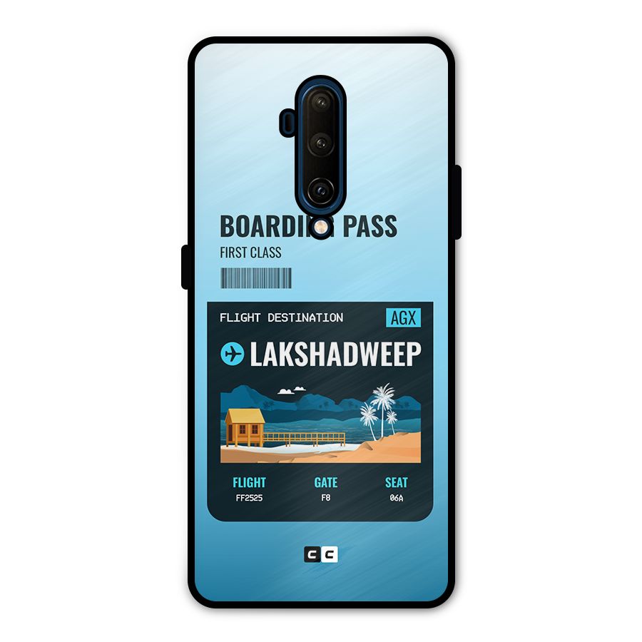 Lakshadweep Boarding Pass Metal Back Case for OnePlus 7T Pro