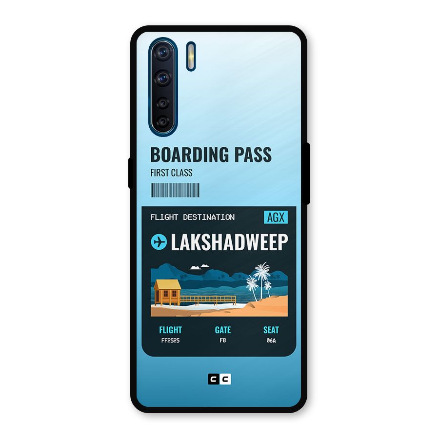 Lakshadweep Boarding Pass Metal Back Case for Oppo F15