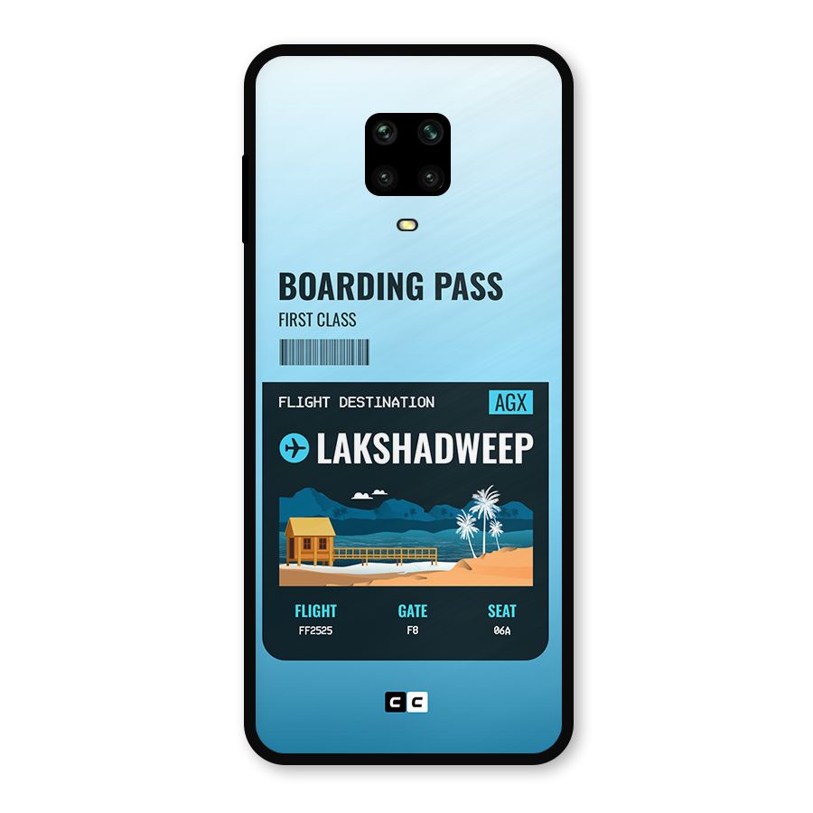 Lakshadweep Boarding Pass Metal Back Case for Poco M2