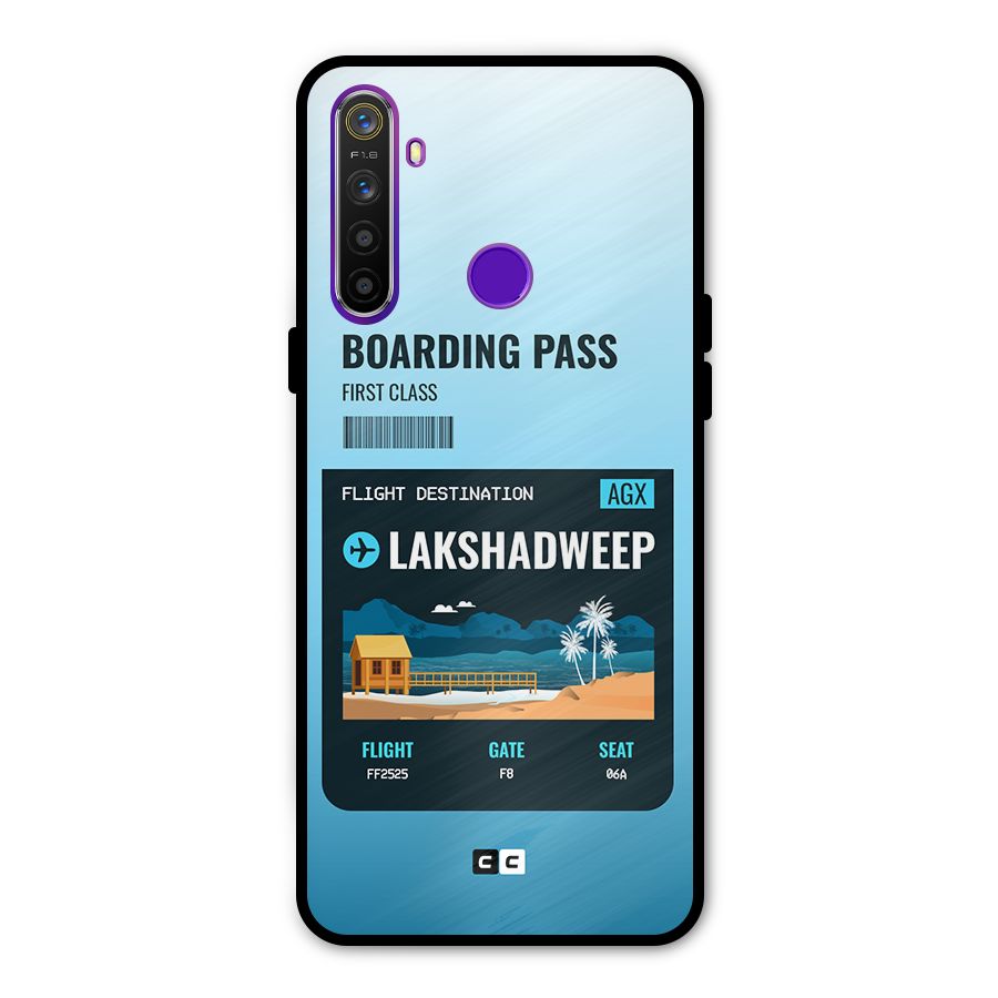 Lakshadweep Boarding Pass Metal Back Case for Realme 5i