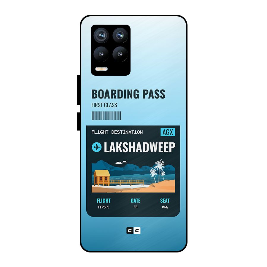 Lakshadweep Boarding Pass Metal Back Case for Realme 8 Pro