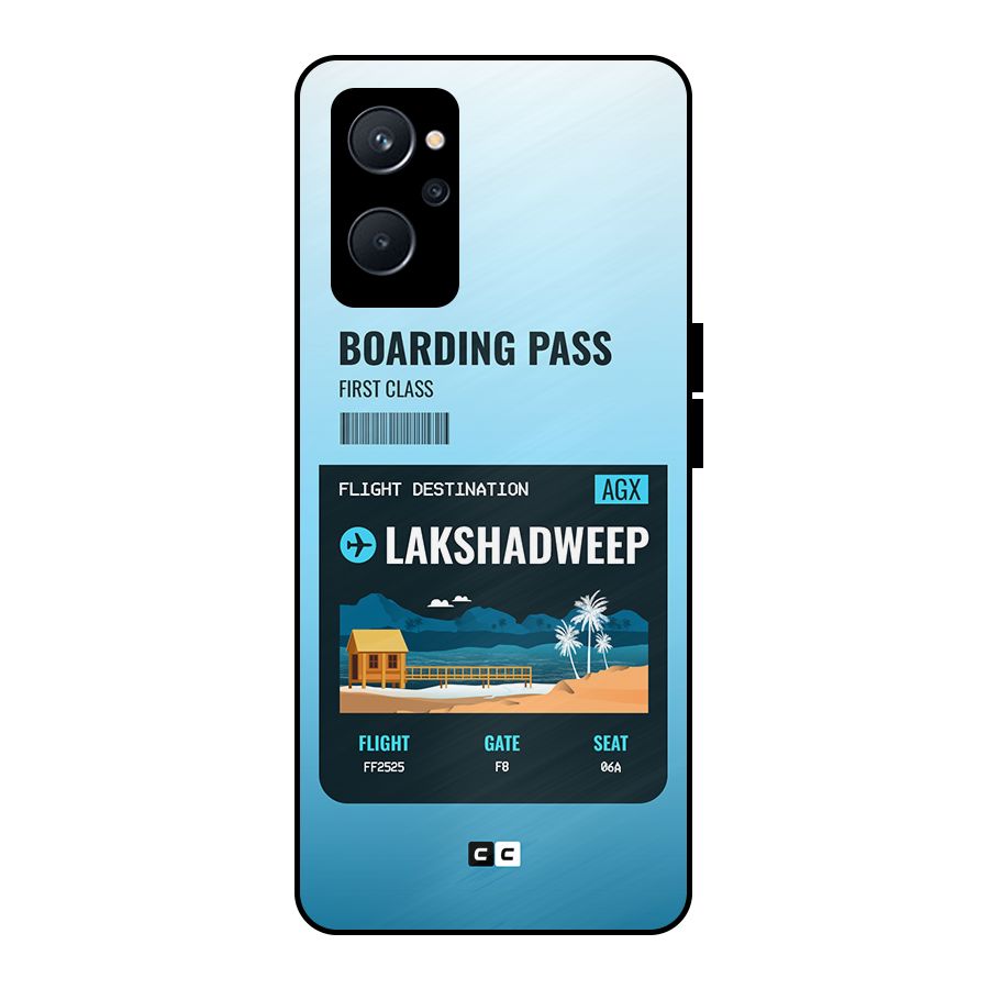 Lakshadweep Boarding Pass Metal Back Case for Realme 9i 5G