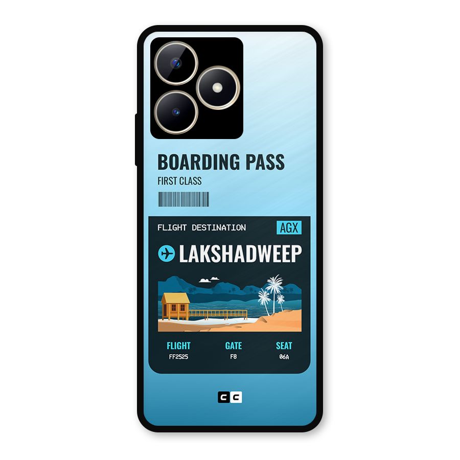Lakshadweep Boarding Pass Metal Back Case for Realme C53