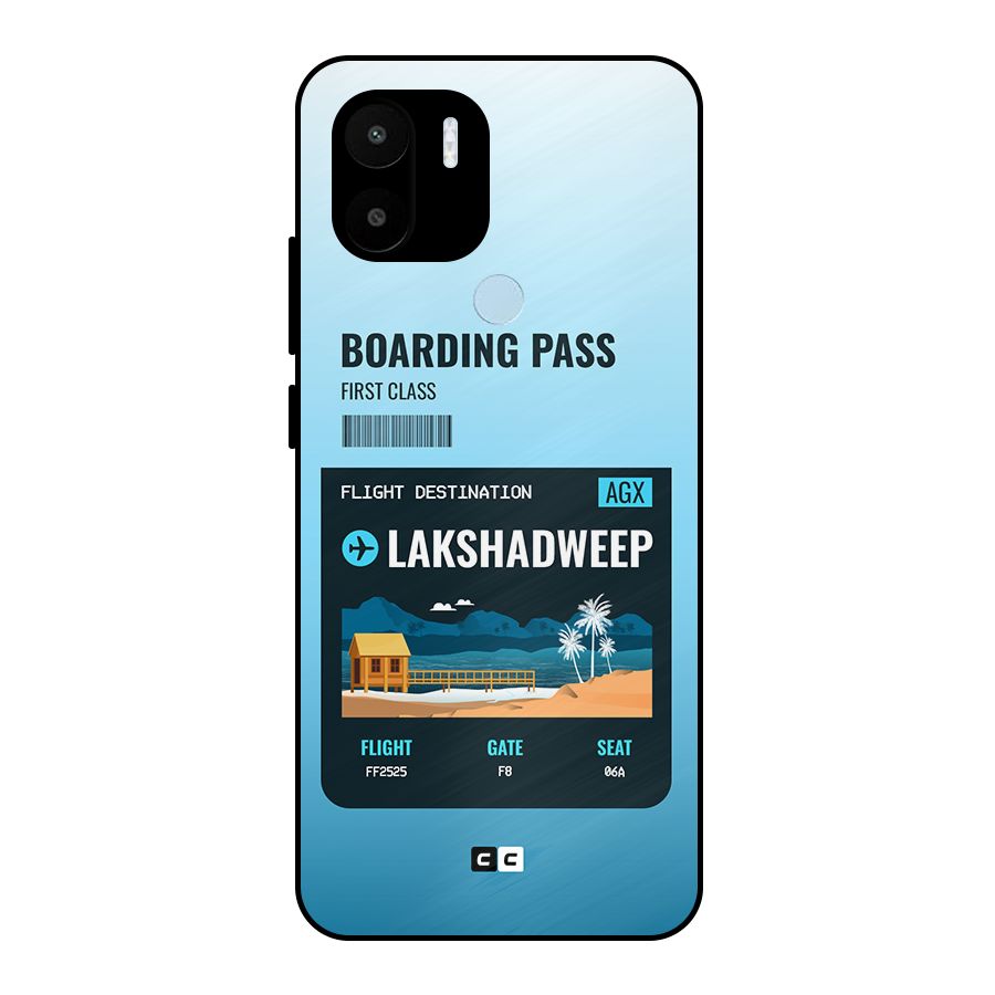 Lakshadweep Boarding Pass Metal Back Case for Redmi A2 Plus
