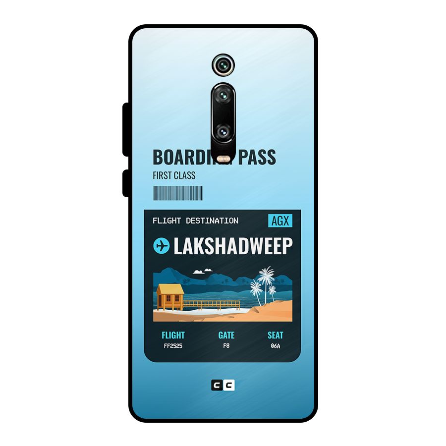 Lakshadweep Boarding Pass Metal Back Case for Redmi K20