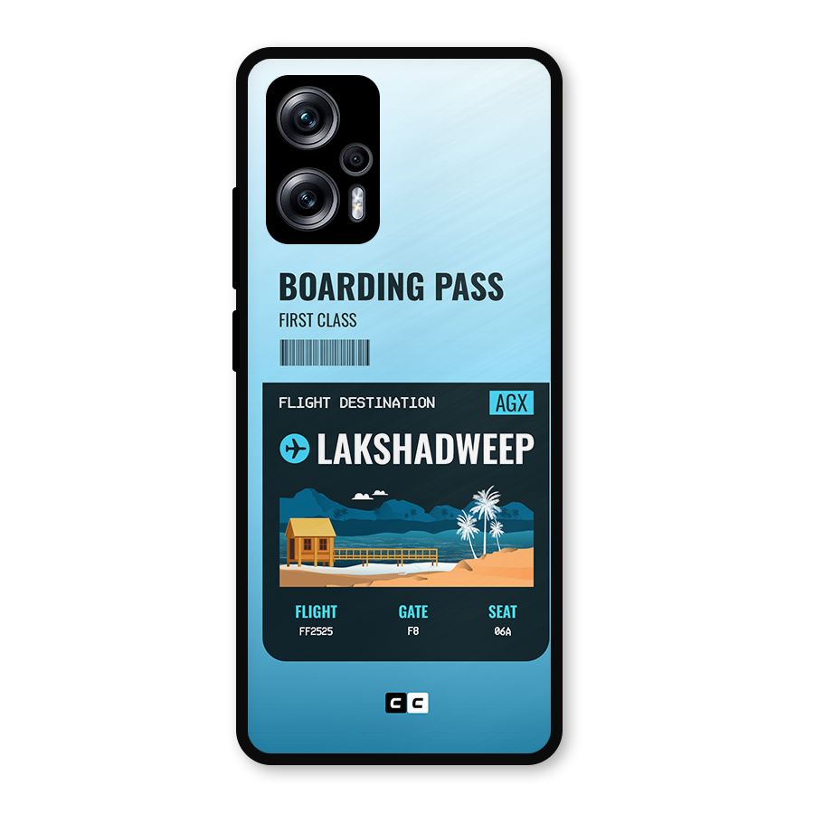 Lakshadweep Boarding Pass Metal Back Case for Redmi K50i