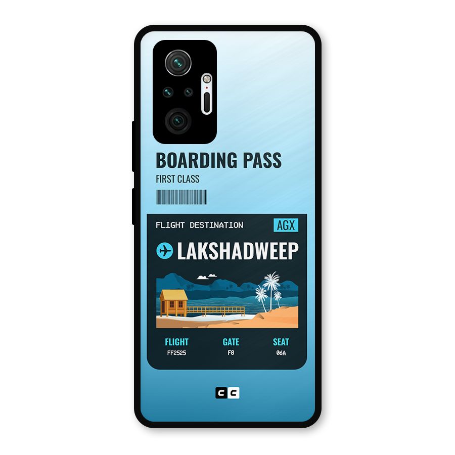 Lakshadweep Boarding Pass Metal Back Case for Redmi Note 10 Pro